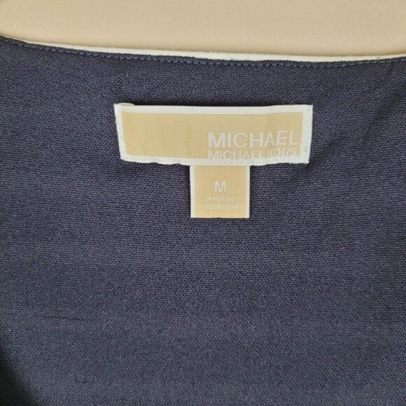 Michael Kors Striped Nautical Navy White Sleeveless Sheath Dress Size M - Picture 12 of 12